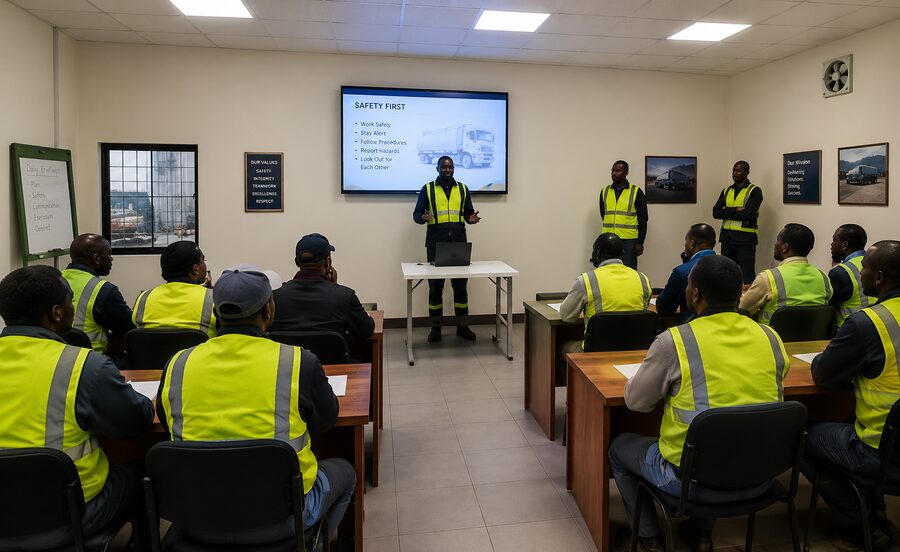 Driver safety training session